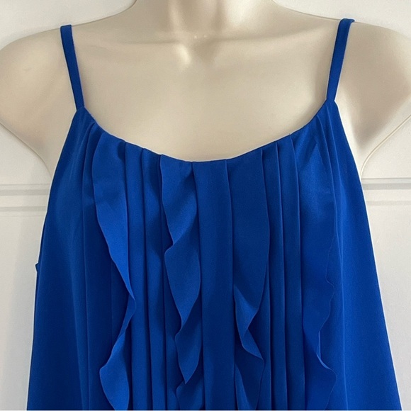 ANN TAYLOR LOFT Ruffle Sleeveless Blouse Top Size XS Feminine Chic Flirty New - Picture 2 of 10